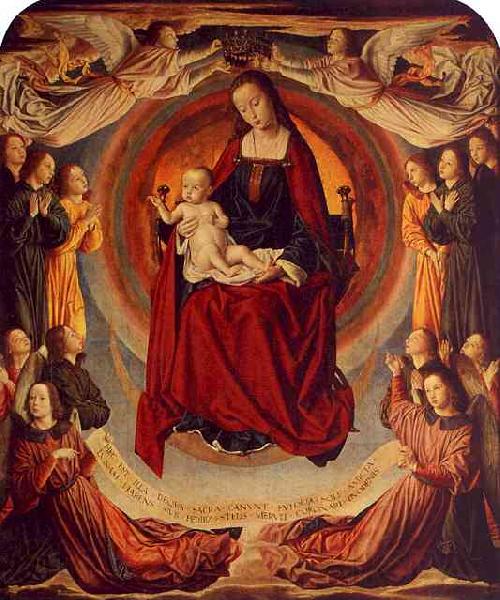 Master of Moulins Coronation of the Virgin Norge oil painting art